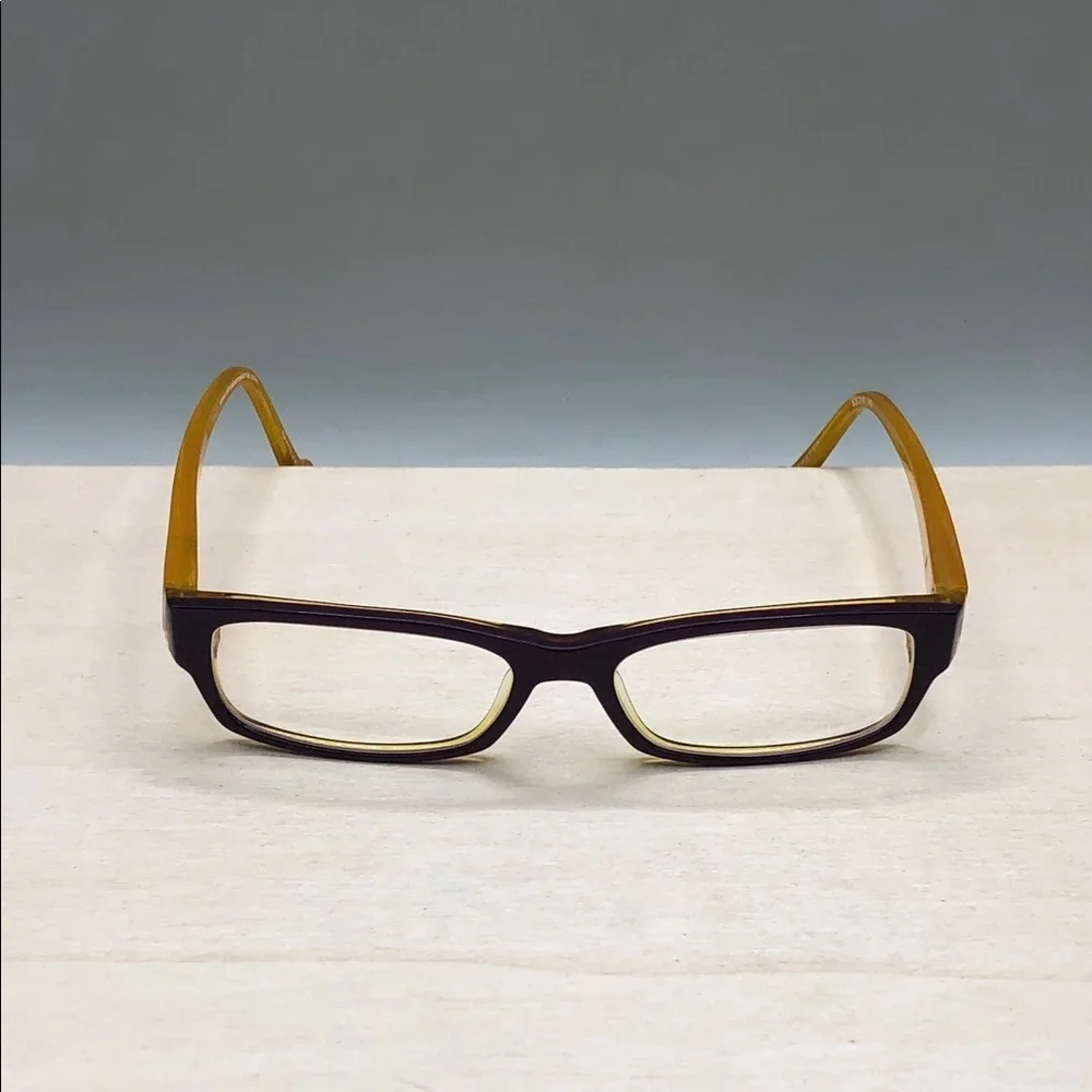 Etnia Barcelona BRISBANE Glasses FRAMES ONLY Rectangle PLUM YELLOW 53-16-140